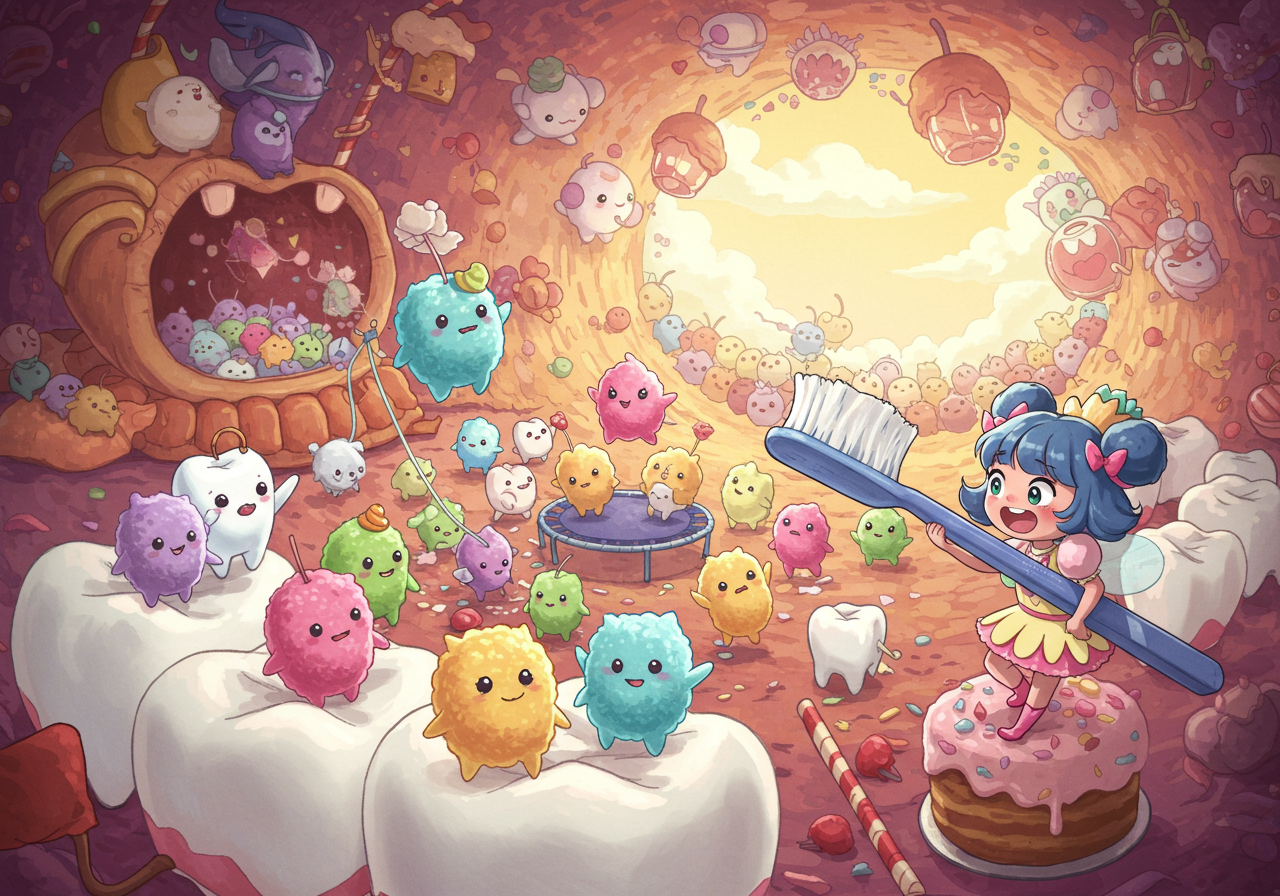 Illusztráció: A Cukor Szörnyek bulija